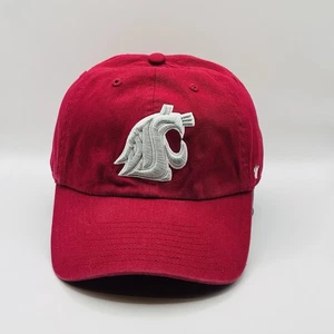 Washington State University Cougars 47 Marke Strapback Mütze Kappe Herren NCAA rot grau - Bild 1 von 6