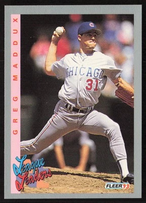 1993 Fleer Greg Maddux #707 Chicago Cubs - Image 1 of 2