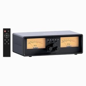 High Compatibility Audio Switcher with VU Meter for Digital Amplifiers - Picture 1 of 9