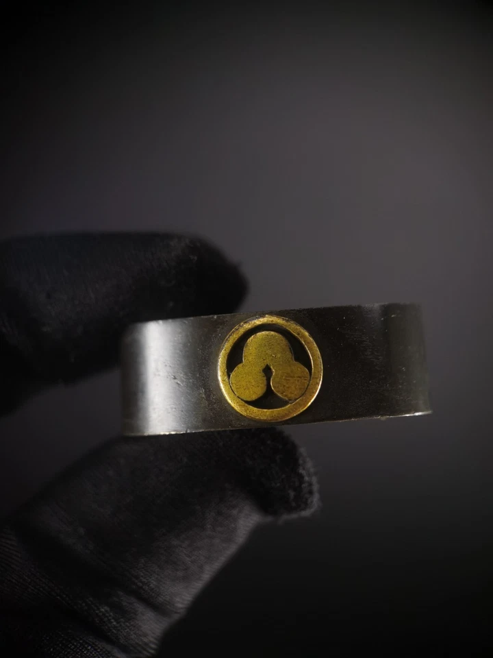 Tipo japonês família Mon Single Fuchi para Wakziashi período Edo antigo F153 - Imagem 1 de 4