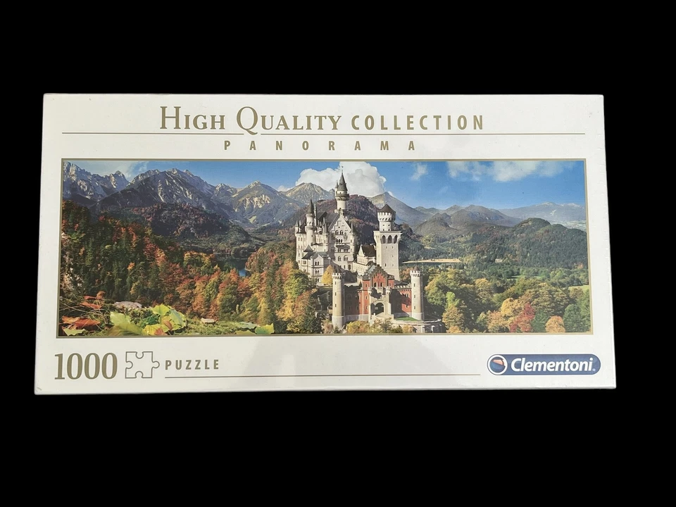 Clementoni High Quality Panorama Neuschwanstein Castle Jigsaw Puzzle 1000 New - Image 1 of 1