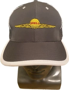 Shell Gas Wings Men's Polyester Lightweight Breathable Gray Hat - Picture 1 of 12