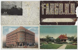 Lot of Four Views, Fargo, North Dakota, Early 1900's 0610-32 - Picture 1 of 2