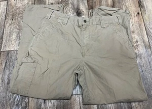 Carhartt Canvas Work Dungaree B151 DKH 36/30 Dark Khaki Great Condition! - Picture 1 of 3