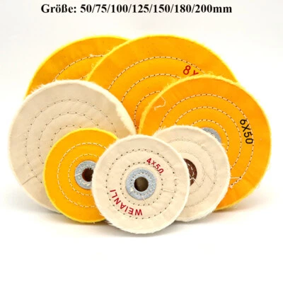 Polishing Wheels 50-200mm Cotton Buffing Wheel Buffing Wheel Polish Quilted - Image 1 of 4