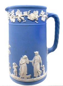 Wedgwood Lavendel Trojanischer Jasperware Milchkännchen Neoklassizistisch 6,5 Zoll groß selten - Bild 1 von 15