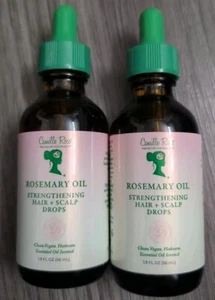 2 Bottles Camille Rose Rosemary Oil Strengthening Hair and Scalp Drops 1.9 Oz - Picture 1 of 4