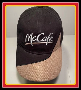 NUEVO 2003 McDonald's McCafe I'm Loving it Gorra de Café Sombrero Marrón Correa De Colección - Imagen 1 de 24