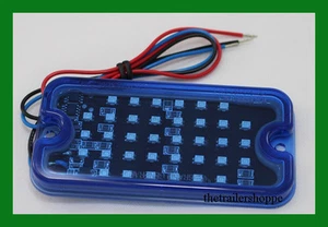 Grand General Ultra Thin Rectangular Surface Mount Strobe Light 40 Blue LEDs - Imagen 1 de 2