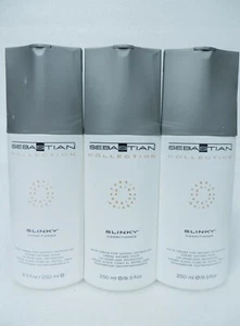 SEBASTIAN SLINKY CONDITIONER SATIN CREAM 8.5 OZ (Lot of 3) - Picture 1 of 2