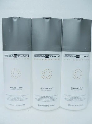 SEBASTIAN SLINKY CONDITIONER SATIN CREAM 8.5 OZ (Lot of 3) - Image 1 of 2