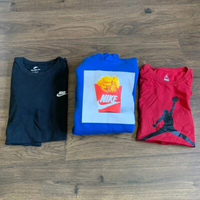 Lote de 3 Moletom com Capuz Nike Active Masculino GRANDE e 2 Camisas Lote de GINÁSIO Masculino - Imagem 1 de 4