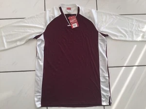 RAWLINGS Long-Sleeve Baseball Mesh Jersey Shirt Blank maroon/white Men’s XL  NWT - Picture 1 of 5