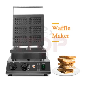 Máquina de gofres 6 piezas máquina de gofres para snack bar con temperatura y temporizador - Imagen 1 de 9
