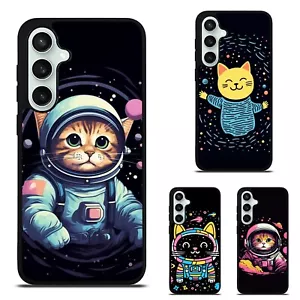 Hard Case kitten space galaxy kawaii For Samsung S21 S22 S23 S24 Plus Ultra - Picture 1 of 25