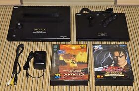 NEO GEO AES Console + Joystick controller + Two game software SNK NEOGEO