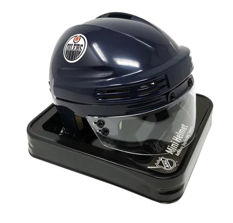 EDMONTON OILERS NHL LICENCED NAVY MINI HELMET Cover