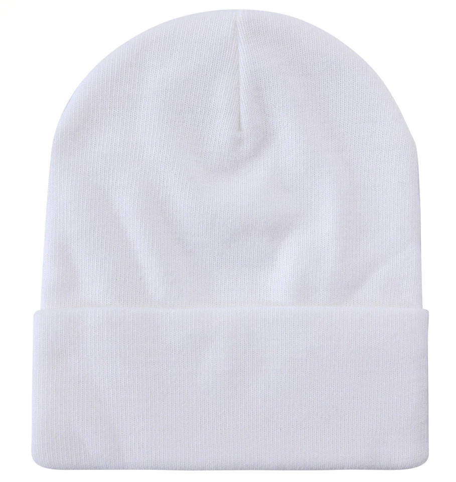 Gorro liso puño tejido liso invierno gorra sombrero esquí hombres mujer prendas para la cabeza sombreros Foto 1 de 1