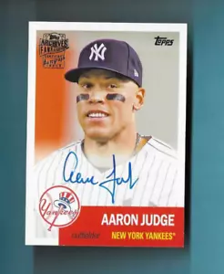 AARON JUDGE AUTO 2022 TOPPS ARCHIV '53 FAN FAVORITEN PREMIUM Autogramm 40 HERGESTELLT - Bild 1 von 2