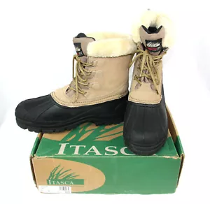 NEW Itasca Cedar Suede Leather Lace Up Insulated Winter Mud Snow Boots Womens 11 - Picture 1 of 9