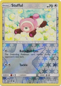 Pokemon - Stufful - 110/147 - Burning Shadows - Reverse Holo - Casi nuevo/Muy nuevo - Imagen 1 de 1