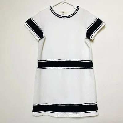 Vestido para mujer YA Los Angeles grande manga corta recto cuadrado cinta ribete plástico Foto 1 de 4