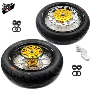 KKE 17 In CST Tires CNC for SUZUKI RMZ250/RMZ450 2005-2024 Supermoto Rim Wheels - Picture 1 of 12