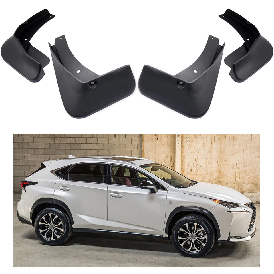 1 conjunto de para-lamas de carro protetor contra respingos para-lamas para 2015-2017 Lexus NX300h NX200t - Imagem 1 de 4