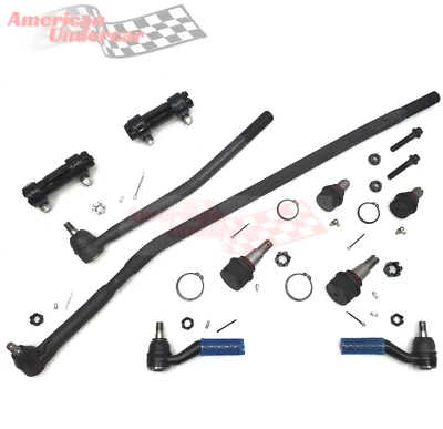 HD Tie Rods Ball Joints Drag Link Steering Suspension Kit Ford E150 1992 - 2006 - Image 1 of 4