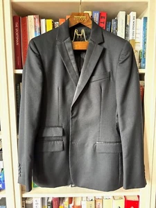 Dolce & Gabbana Black Blazer Jacket Size 40/54 Wool Lurex - Picture 1 of 6