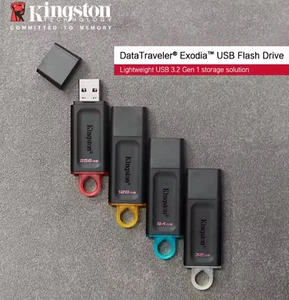 Kingston DataTraveler Exodia 32GB 64Gb 128GB 256GB USB 3.2 Flash Drive - Black - Picture 1 of 18