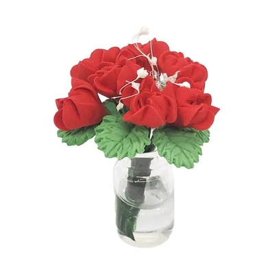  Rose Ornament Home Decoration Dollhouse Decorations Decorative Mini Bonsai - Image 1 of 4