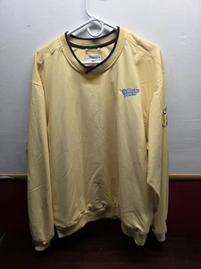 Hawaiian Pnnch Cutter And Buck Weather Tec Pullover Mens XL Jacket Yellow EUC - Picture 1 of 6