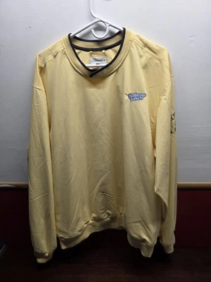 Hawaiian Pnnch Cutter And Buck Weather Tec Pullover Mens XL Jacket Yellow EUC - Image 1 of 4