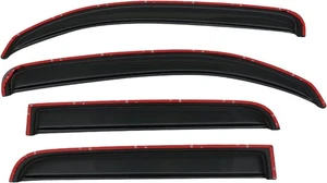 IKON MOTORSPORTS in-Channel Window Visor Compatible with 2006-2011 Black - Picture 1 of 9