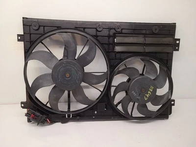 09-18 VOLKSWAGEN TIGUAN Radiator Fan Motor Fan Assembly Germany Built VIN W   - Image 1 of 4
