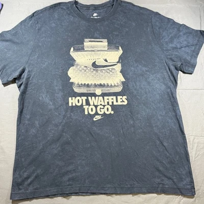 NWT Nike Men's sportswear y2k Tshirt Hot Waffles to Go special wash look xxl - Image 1 of 4