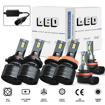 Kit combinado de faros LED y faros antiniebla 6X para Lexus IS250 2011 2012 2013-2015 Foto 1 de 4