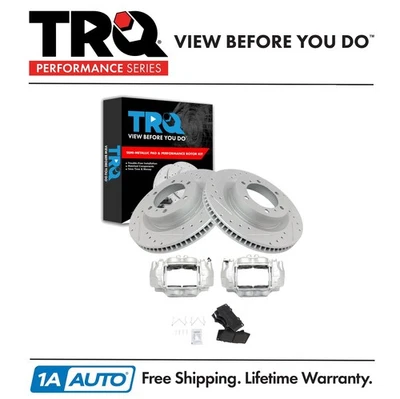 TRQ Front Brake Pad & Rotor Kit Fits 2010-2015 Lexus GX460 Toyota 4Runner - Image 1 of 4