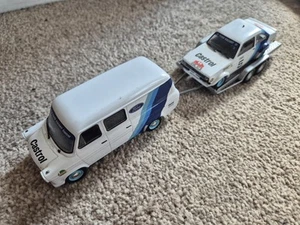 IXO DEAGOSTINI 1/43 SPECIAL FORD ESCORT MK2 TRANSIT VAN + TRAILER DIECAST SET - Picture 1 of 6