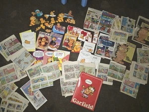 Garfield Collectors Huge Lot Over 100 Comics Newspapers ephemera - Picture 1 of 18