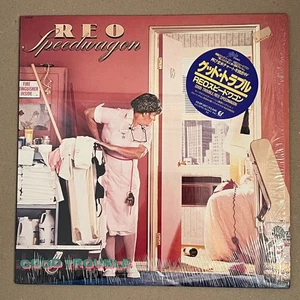 REO Speedwagon -Good Trouble - CBS  Japan Vinyl LP OBI,SHRINK WRAP/NEAR MINT - Picture 1 of 5