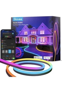 Govee Outdoor Neon Rope Lights, 32.8ft RGBIC IP67 Waterproof Patio Decorations - Picture 1 of 2