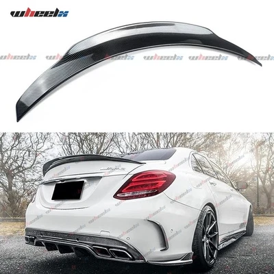 Alerón trasero de carbono estilo PSM para Mercedes Benz W205 C200 C300 C43 AMG Foto 1 de 4