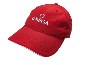 Genuine Omega Watch Logo Hat Swiss Luxury Dad Baseball Cap Adjustable Strap Red - Picture 1 of 13