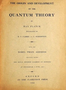 1922 Max PLANCK Origin and Development of the QUANTUM THEORY Nobel Prize Address - Imagen 1 de 8