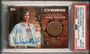 2017 Walking Dead Melissa McBride #/10 Costume Relic Auto PSA 10 *POP 1* cc17 - Picture 1 of 2