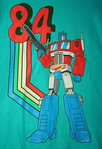 Vintage Transformers Optimus Prime 84 Autobots T-Shirt New Sz Sm Cotton 2012 - Picture 1 of 2
