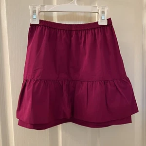 Crewcuts J Crew Satin Skirt Ruffle Hem Girls Size 10 - Picture 1 of 11