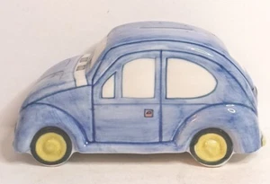 Sadek Volkswagon Beetle Ceramic Bank VW 2003 Ceramics Blue Excellent Condition - Picture 1 of 10